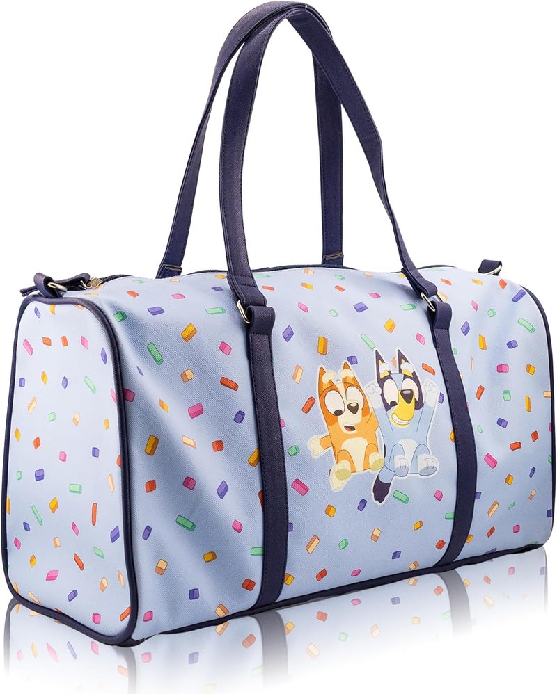 Fast Forward Stitch, Minnie, Mickey, Pooh, Harry Potter, or Jack Skellington 16" Leather Mini Travel Bag, Duffle Bag, Overnight Bag - Image 2